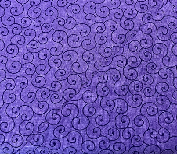 #566 - Medium Purple With Dark Purple Swirls
