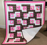 'Dancing Monkeys' Finished Baby Quilt
