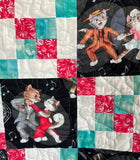 'Swinging Cats' Finished Quilt