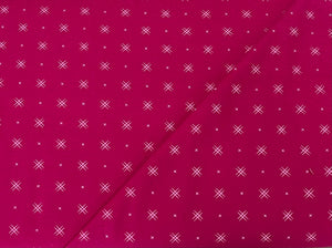 16740 410 - Moda - Dark Pink With X Pattern