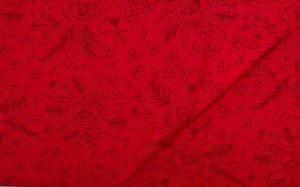 6002 - Moda - Red With Roses