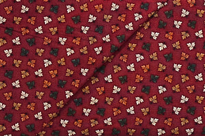 9681 13 - Moda - Kansas Troubles - Red Wine Color With Fall Colored Leaves