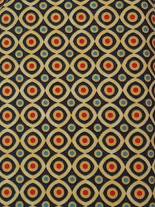#114 - Northcott - Bliss by Jane Spolap - Yellow, Red, Blue Shapes On Blue