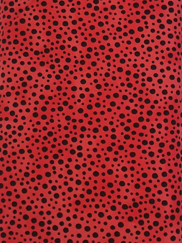 #119 - Northcott - Redish Background With Black Dots