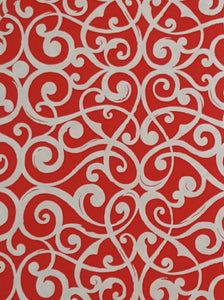 #121 - Red Rooster Mango Tango - Red With White swirls