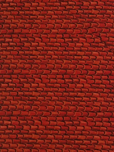 #130 Michael Miller - Roof Tiles - Rusty Reds