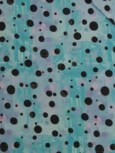 #149 - Studio E - Blue And Lavender Background With Black Dots
