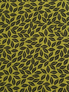 #161 - Studio E - Wild things - Lime Green With Black Leaves.