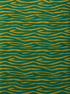 #166 - Studio E - Wild Things - Lime Green & Darker Green Zebra Stripe Pattern