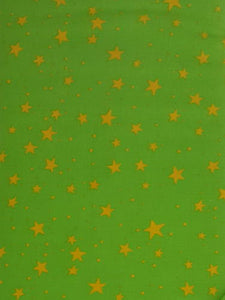 #169 - Studio E - Pumpkin Parade Stars - Lime Green With Yellow Stars