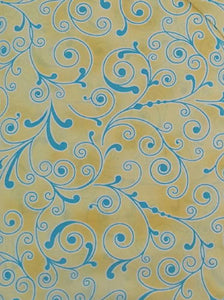 #179 - Hoffman - Yellow With Blue Swirls
