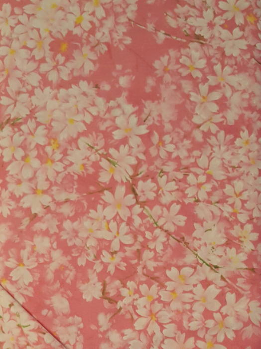 #209 - Moda - Sakura Park - Sentimental Studios - Pink With White Flowers