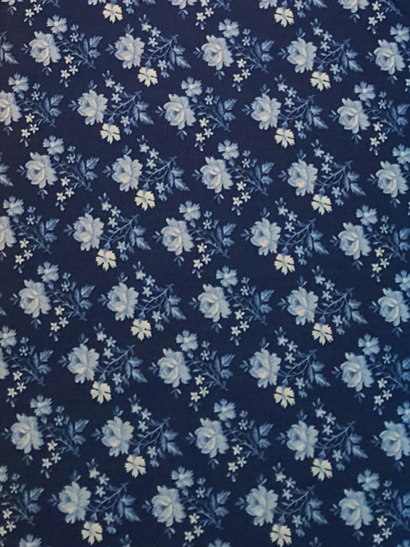 #279 ABS - Flowers On Blue