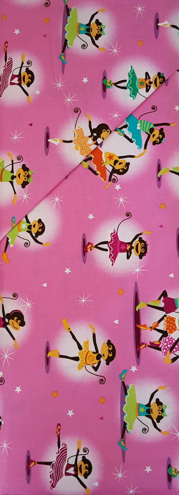 #362 Monkarena - Michael Miller - Dancing Monkey's On Pink