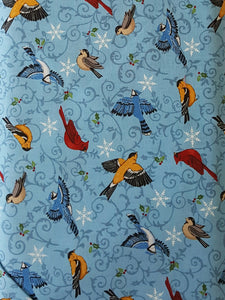 #374 - Moda - Share The Joy - Christmas Birds On Blue