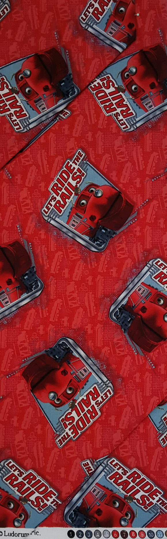 #499 - General Fabrics - LIC Chuggington Train Red