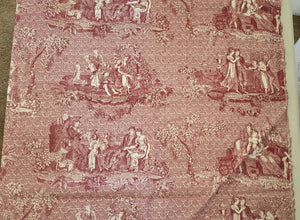 #579 - Tapestry Style Pictures - Family, Trees, etc. On Maroon