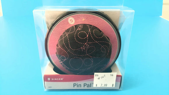 #767 Singer Pin Pal Needle Cushion with Magnetic Edge - Pink and Black