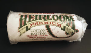 45" x 60" Crib Size #700 Hobbs Heirloom Premium Cotton Batting