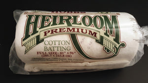 81" x 96" Full Size #698A Hobbs Heirloom Premium Cotton Batting