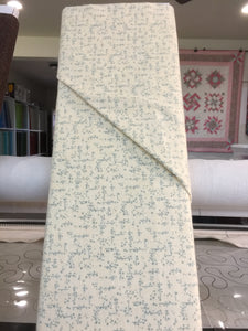 #520 - Flannel - Cream With Green Print