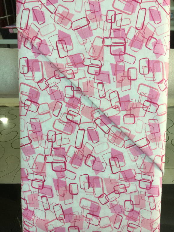 #354 - Moda - Happy Me and Sister Designs - Pink Rectangles