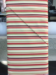 #246 - Blessings II - Studio E - Red, Burgundy, And Green Stripes On Yellow