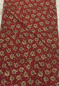 #399 - Lizzie’s Legacy Betsy Chutchian - Moda - Floral On Rusty Red Background