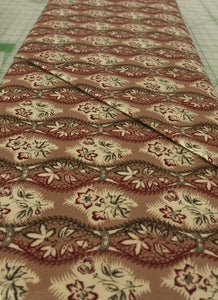 #327 - Moda - Floral Pattern On Brown