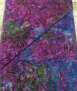 #4013 - Batik - Blue, Purple, Green Floral