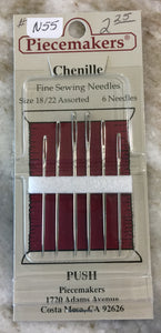 Chenille Large Eyed Sewing Needles Assorted 18/22