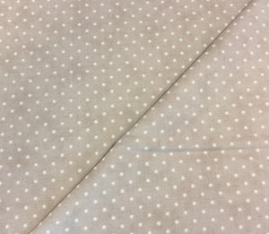 #8654 112 - Moda -Essential Dots - Stone - Tan With White Dots