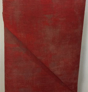 11108 82 - Moda - 108" Grunge Backing Fabric - Red With Tan Slashes