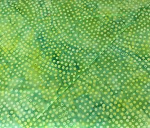 Moda - Batik - 4359 27 - Lime - Variegated Greens With Dots