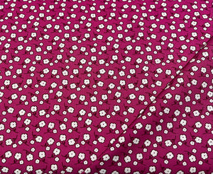24134 14 - Moda - Berrylicious - Zinnia, Dark Pink Floral