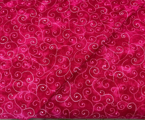 9908 62 - Marbles Swirls Raspberry - Moda - Dark Pink